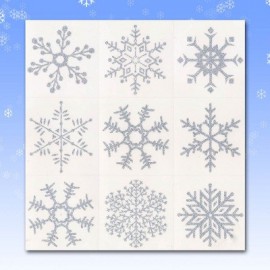 Glitter Snowflake Window Cling