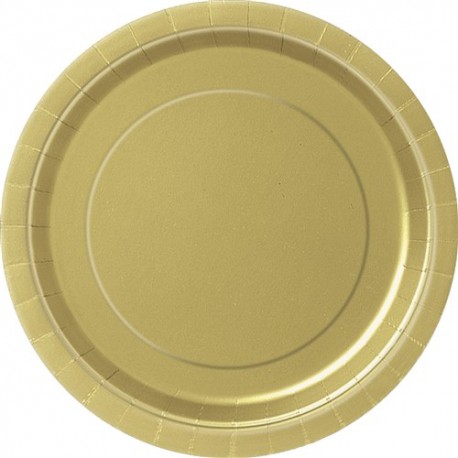 party supplies golden paper dinner plates 24pc