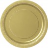 Golden Paper Dinner Plates 8pc