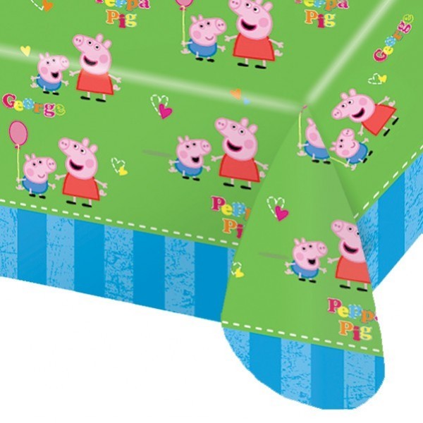 Tovaglia Peppa Pig Visita lo Store di amscanAmscan 9906334 in plastica dimensioni 120 x 180 cm compleanno per bambini 