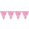 Bright Pink Dots Flags Banner