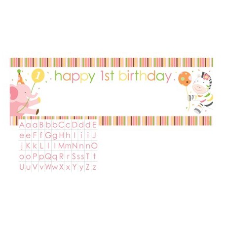 Banner Personalizzabile Sweet at One Girl