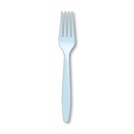 Pastel Blue Premium Plastic Forks