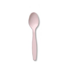 Pastel Pink Premium Plastic Spoons