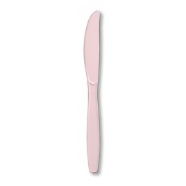 Pastel Pink Premium Plastic Knifes 24pc