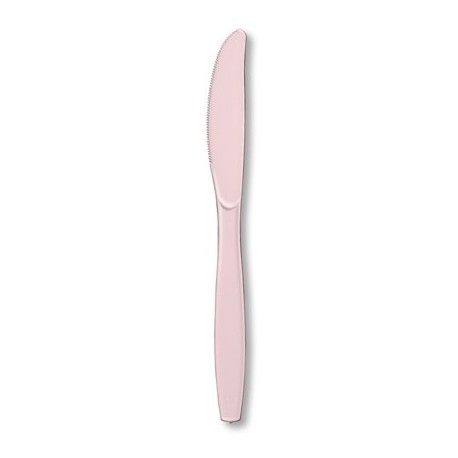 Pastel Pink Premium Plastic Knifes 24pc